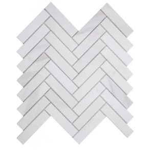 Herringbone White - marble tile